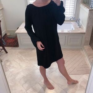 Shoshanna long-sleeed black dress with pockets
